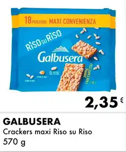 Iper Tosano GALBUSERA Crackers maxi Riso su Riso offerta