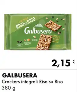 Iper Tosano GALBUSERA Crackers integrali Riso su Riso offerta