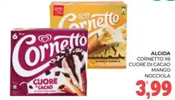 Eté Algida cornetto x6 cuore di cacao mango nocciola offerta