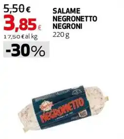 Coop Master Alleanza 3.0 Salame negronetto NEGRONI offerta