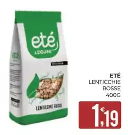 Eté Eté lenticchie rosse offerta