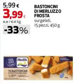 Coop Master Alleanza 3.0 Bastoncini di merluzzo FROSTA offerta