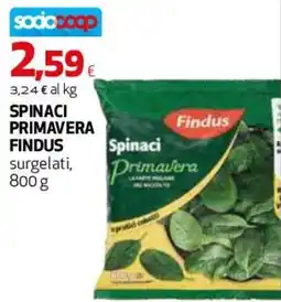 Coop Master Alleanza 3.0 Spinaci primavera FINDUS offerta
