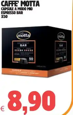 Eté Caffe' motta capsule a modo mio espresso bar x50 offerta