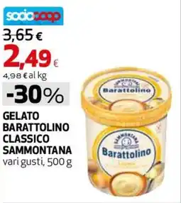 Coop Master Alleanza 3.0 Gelato barattolino classico SAMMONTANA offerta