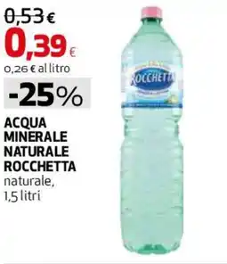 Coop Master Alleanza 3.0 Acqua minerale naturale ROCCHETTA offerta