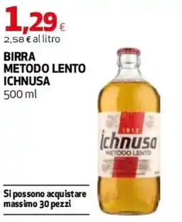Coop Master Alleanza 3.0 Birra metodo lento ICHNUSA offerta