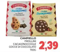 Eté Campiello frollini cacao/nocciole gocce di cioccolato offerta