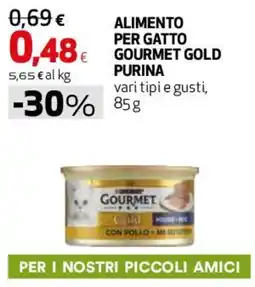 Coop Master Alleanza 3.0 Alimento per gatto gourmet gold PURINA offerta