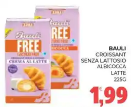 Eté Bauli croissant senza lattosio albicocca latte offerta