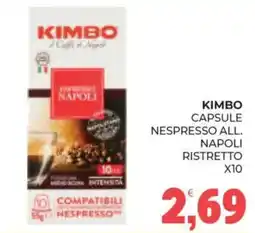 Eté Kimbo capsule nespresso all napoli ristretto χιο offerta