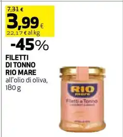 Coop FILETTI DI TONNO RIO MARE offerta
