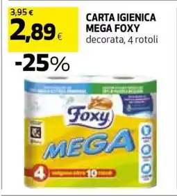 Coop CARTA IGIENICA MEGA FOXY offerta