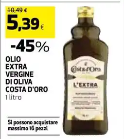 Coop Olio Extra Vergine di Oliva Costa d'Oro offerta
