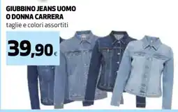 Coop GIUBBINO JEANS UOMO O DONNA CARRERA offerta
