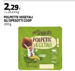 Coop POLPETTE VEGETALI GLI SPESOTTI COOP offerta
