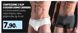 Coop CONFEZIONE 2 SLIP O BOXER UOMO CARRERA offerta