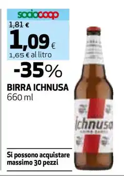 Coop BIRRA ICHNUSA offerta