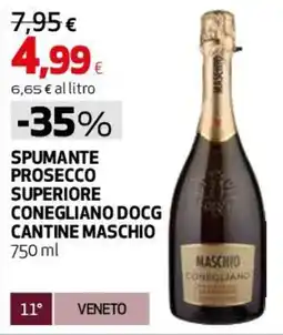 Coop Master Alleanza 3.0 Spumante prosecco superiore conegliano docg CANTINE MASCHIO offerta