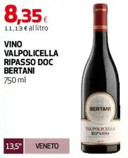 Coop Master Alleanza 3.0 Vino valpolicella ripasso DOC BERTANI offerta