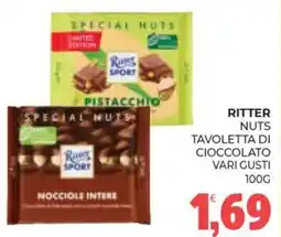 Eté Ritter nuts tavoletta di cioccolato offerta