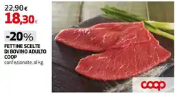 Coop Master Alleanza 3.0 Fettine scelte di bovino adulto COOP offerta