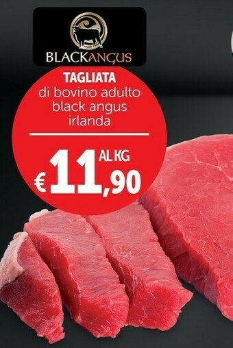 Deco Supermercati Tagliata di bovino adulto black angus irlanda offerta