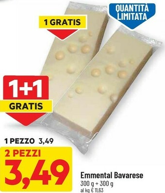 DPiù Emmental bavarese offerta