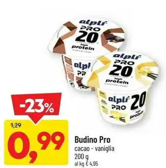 DPiù Budino pro cacao - vaniglia 200 g offerta