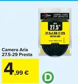 Carrefour Camera Aria 27.5-29 Presta offerta