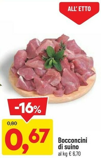 DPiù Bocconcini di suino offerta