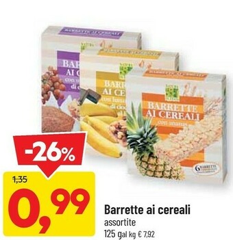 DPiù Barrette ai cereali 125 g offerta
