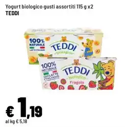 Iper La Grande Yogurt biologico TEDDI offerta