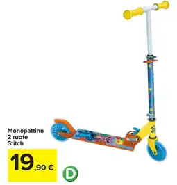 Carrefour Monopattino 2 ruote Stitch offerta