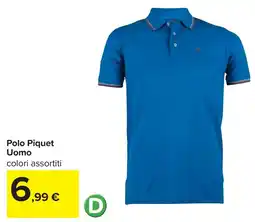 Carrefour Polo Piquet Uomo offerta