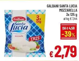 A&O Galbani santa lucia mozzarella offerta