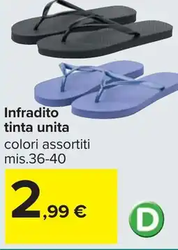 Carrefour Infradito tinta unita offerta