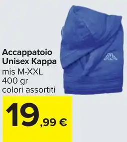 Carrefour Accappatoio Unisex Kappa offerta