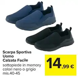 Carrefour Scarpa Sportiva Uomo Calzata Facile offerta