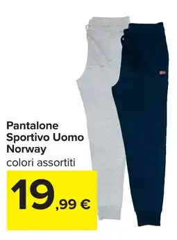 Carrefour Pantalone Sportivo Uomo Norway offerta