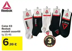 Carrefour Calze X3 Reebok offerta