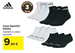 Carrefour Calze SportX3 Adidas offerta