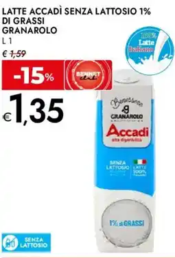 Bennet Latte accadì senza lattosio 1% di grassi GRANAROLO offerta