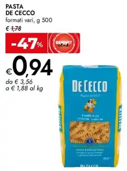 Bennet Pasta DE CECCO offerta