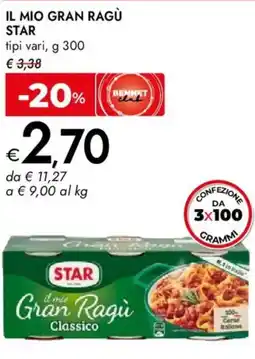 Bennet Il mio gran ragù STAR offerta