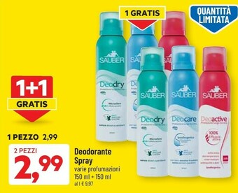 DPiù Deodorante offerta