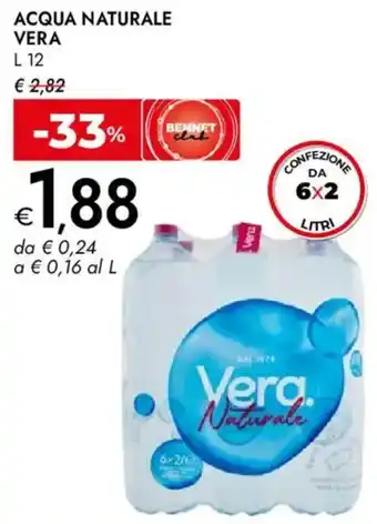 Bennet Acqua naturale VERA offerta