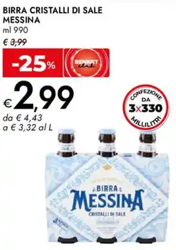Bennet Birra cristalli di sale MESSINA offerta
