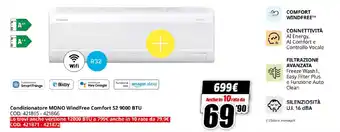 Condizionatore MONO WindFree Comfort S2 9000 BTU