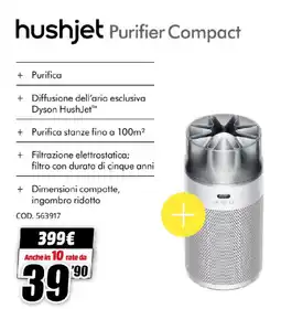 MediaWorld dyson hushjet Purifier Compact offerta
